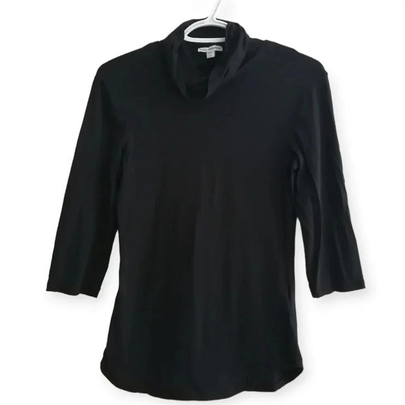 James Perse 3/4 Sleeve Lightweight Cowl Neck Top Size 3 (Large) Minimal - Picture 14 of 14